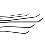 ZESTAW 6 OSTRYCH DRUTÓW PODWÓJNIE GIĘTYCH POD WZMOCNIENIA DENTCRAFT TOOLS
