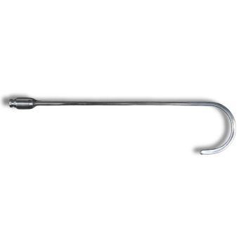 HAK PŁASKI POD REGULOWANĄ RĘKOJEŚĆ GIĘTY 180° 30cm x 0,79cm OD ULTRA DENT TOOLS